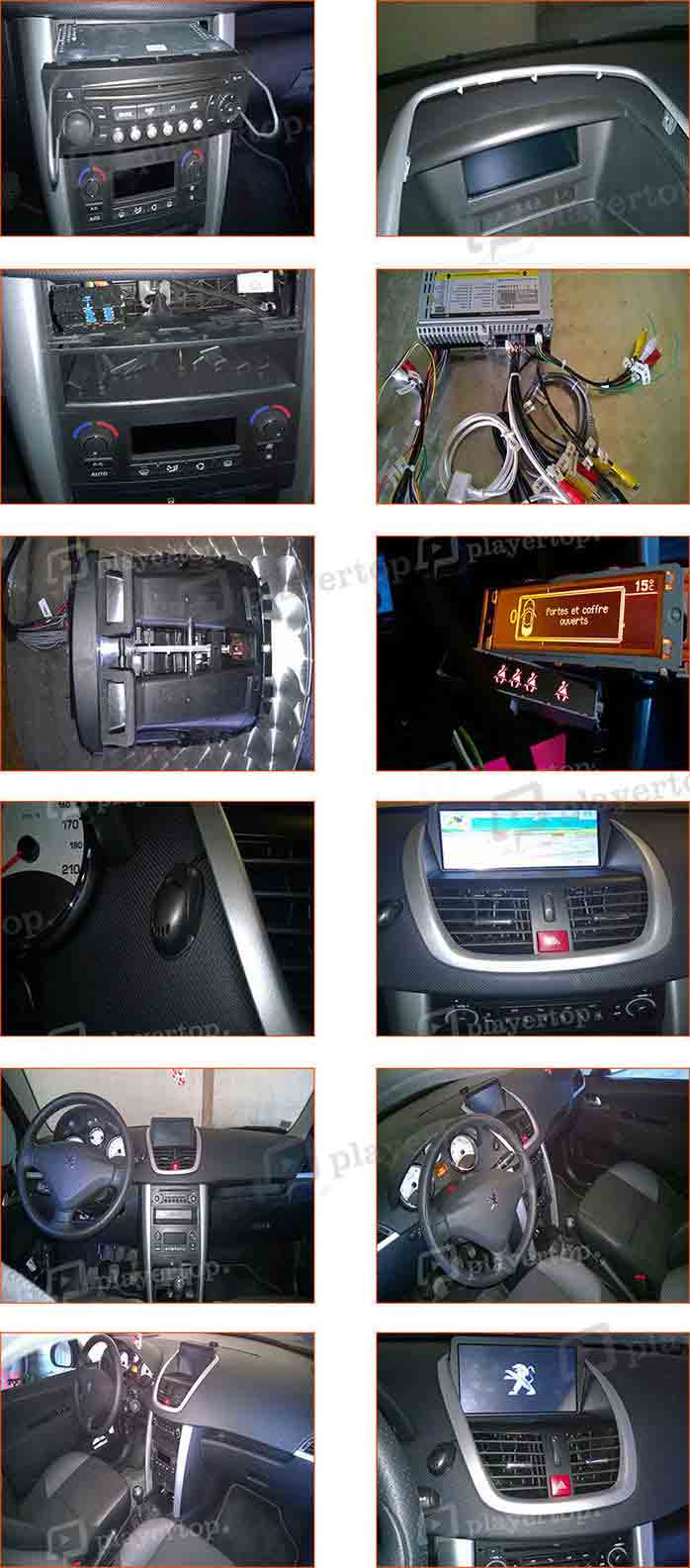 pose autoradio peugeot 207 2012